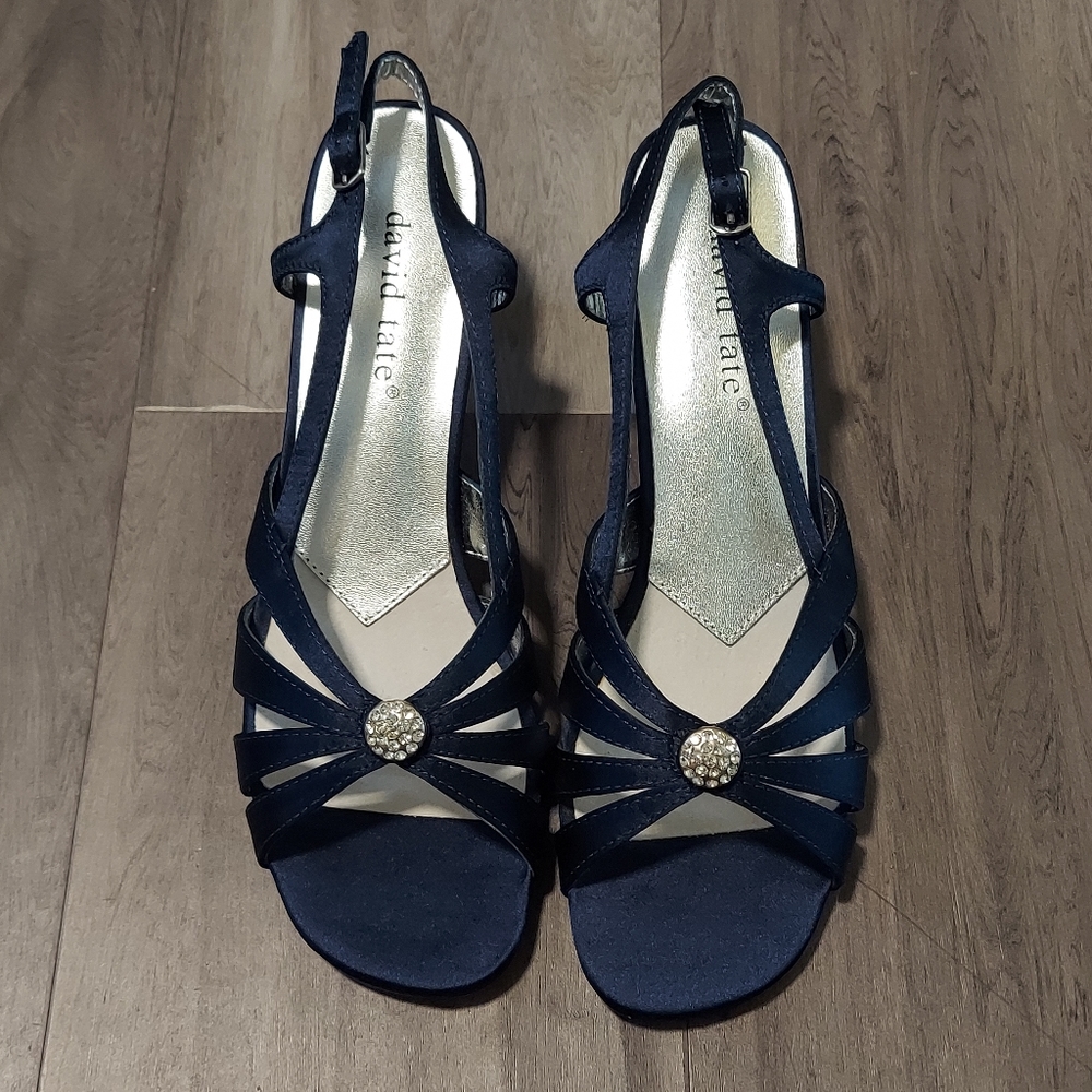 NWOT Blue Kitten Heel
